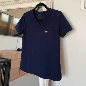 Figs Catarina Scrub Top - navy